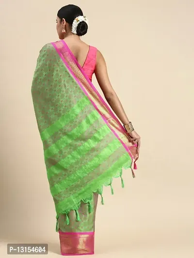 Woven Designer Cotton Silk Jacaaurd Saree-thumb4