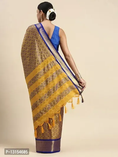 Woven Designer Cotton Silk Jacaaurd Saree-thumb4