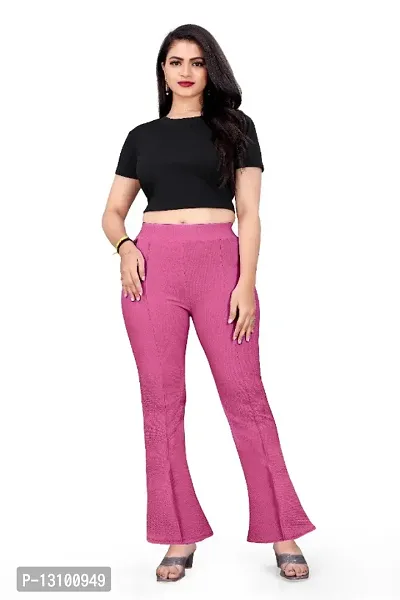 Buy SHOW OFF Women's Black Solid Parallel Trousers Other Trouser Online at  Best Prices in India - JioMart.