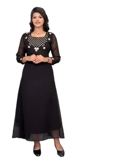 Hot Selling georgette silk Ethnic Gowns 
