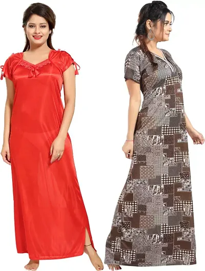 Best Selling Satin Nighty Women's Nightwear 