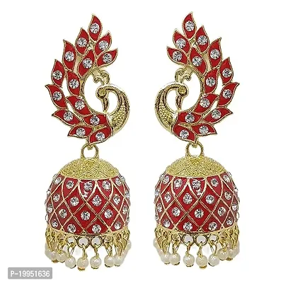 Siya Creation  Brass  Jhumkas Earrings For Women-thumb0