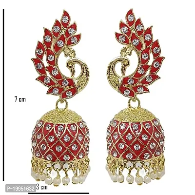 Siya Creation  Brass  Jhumkas Earrings For Women-thumb0