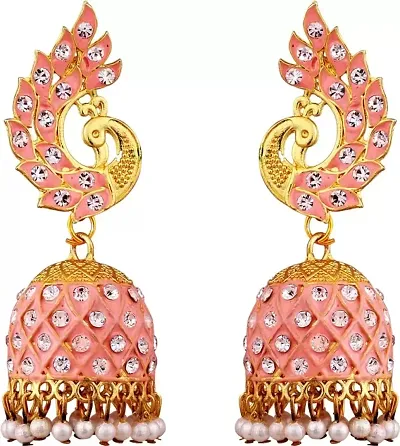 Siya Creation Brass Jhumkas Earrings For Women