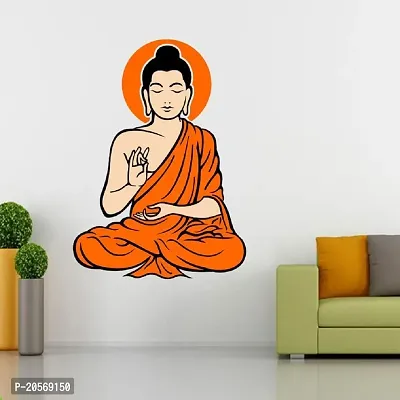 GHAR KRAFT Yogi Buddha Black Wall Sticker and AnimalsSwitch Board Sticker for Room, Hall, Kitchen (PVC Viny)-thumb4