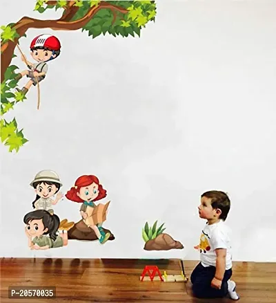 Ghar Kraft Set of 2 Wall Sticker Bird House On A Branch and Kids Activity Wall Sticker-thumb3