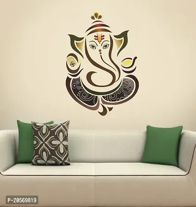 Ghar Kraft Set of 4 Combo Wall Stickers |Royal Ganesh|Radhe Krishna Multicolor|Peacock|Branch with Flowers-thumb2