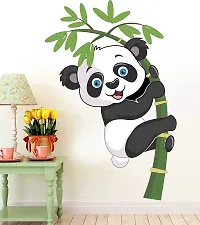 Ghar Kraft Love Birds with Hearts and Tribal Lady PVC Wall Sticker+1 Baby Panda Sticker Wall Decals for Home, Living Room, Bedroom Decoration-thumb3