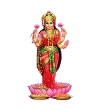 Ghar Kraft Combo Set of 2 Wall Stickers Lakshmi MATA|Gajanand-thumb1