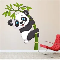 Ghar Kraft Set of 2 Wall Sticker Baby Panda and Bird House On A Branch Wall Sticker-thumb1