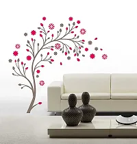 Ghar Kraft Set of 2 Wall Sticker Free Bird Cage Brown and Magical Tree Wall Sticker-thumb2