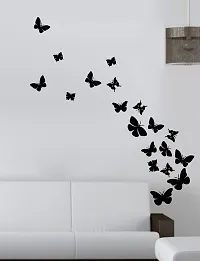 Ghar Kraft Combo Set of 2 Wall Stickers |Owl Family|Flying Butterfly-thumb2