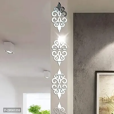 Ghar Kraft Acrylic Silver Crown 20 pieces Wall Sticker for Home Decor, Fantasy-thumb0