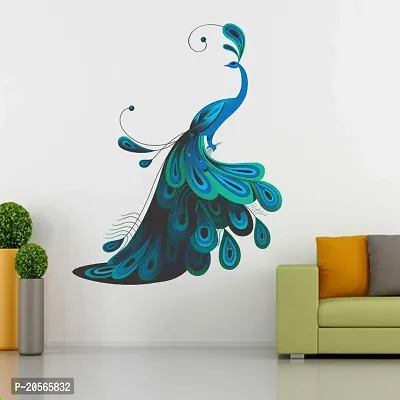 Ghar Kraft Panda | Peacock | Flower Tree with Animal Wall Sticker Set of 4 for Home D?cor/Walls/Livingroom/Hall-thumb2