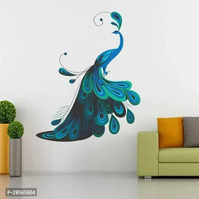 Ghar kraft Tribal Lady | Bird Sunset | Peacock Wall Sticker Set of 4 for Home D?cor/Walls/Livingroom/Hall-thumb3