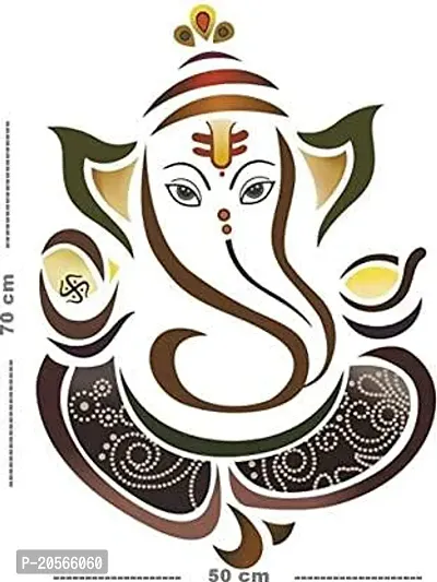 Ghar Kraft Set of 2 Wall Sticker Royal Ganesh and Sb Panda Wall Sticker-thumb4