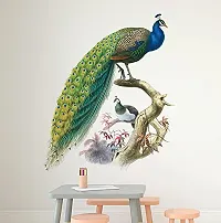 Ghar Kraft Set of 2 Wall Sticker Nature Peacock and Royal Ganesh Wall Sticker-thumb3