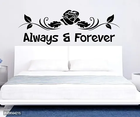 Ghar Kraft Always and Forever Quote Wall Sticker