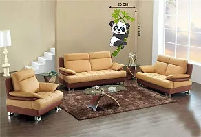 Ghar Kraft Set of 2 Wall Sticker Baby Panda and Flower Vase Red Wall Sticker-thumb3