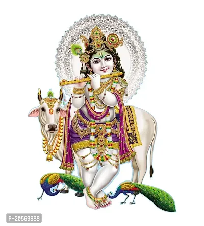 Ghar Kraft Combo Set of 2 Wall Stickers Radha Keshav|Nandlal with Cow-thumb3