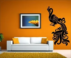 Ghar Kraft Set of 4 Combo Wall Stickers |Royal Ganesh|Radhe Krishna Multicolor|Peacock|Branch with Flowers-thumb3