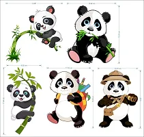 Ghar Kraft Set of 2 Wall Sticker Sb Panda and Tribal Lady Wall Sticker-thumb3