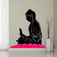 Ghar Kraft Combo Set of 2 Wall Stickers Branch with Flowers|Buddha in Meditation-thumb2