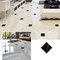 Ghar Kraft Vinyl Waterproof Self Adhesive Floor Sticker Tiles Sticker for Bedroom Living Room Kitchen Hall Puja Room Kids Room Home Decor, Set of 20 (Black), Fantasy-thumb1