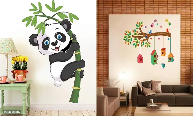 Ghar Kraft Set of 2 Wall Sticker Guitar and Kids Under The Tree Wall Sticker-thumb4