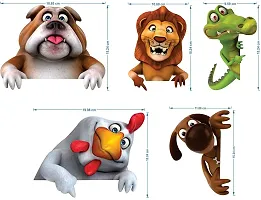 GHAR KRAFT Makhanchor Wall Sticker and Animals Switch Board for Room, Hall, Kitchen (PVC Viny)-thumb2