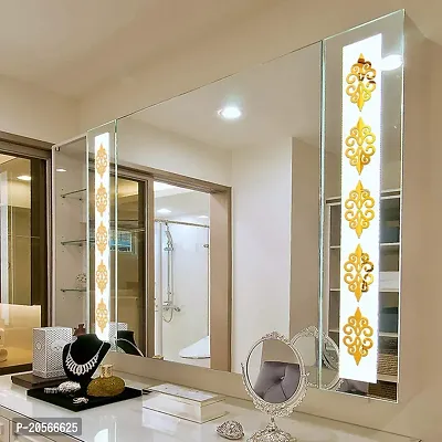 Ghar Kraft?Crown Borders Golden Acrylic Wall Sticker|Wall Sticker Decor|3D Wall Stickers for Home Decoration|Wall Sticker 3D for Hall|, Pack of 1