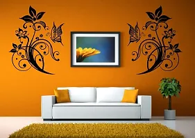 Ghar Kraft Set of 4 Combo Wall Stickers |Decorative Florals|Decorative Ganesha|Decorative Peacock Feather|Designer Om-thumb1