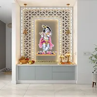 Ghar Kraft Set of 4 Combo Wall Stickers |Krishna with Rukmani|Murli Manohar|Jagannath Rukmani|Bal Gopal with Makhan Matki-thumb2