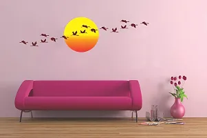 Ghar kraft Tribal Lady | Bird Sunset | Peacock Wall Sticker Set of 4 for Home D?cor/Walls/Livingroom/Hall-thumb3