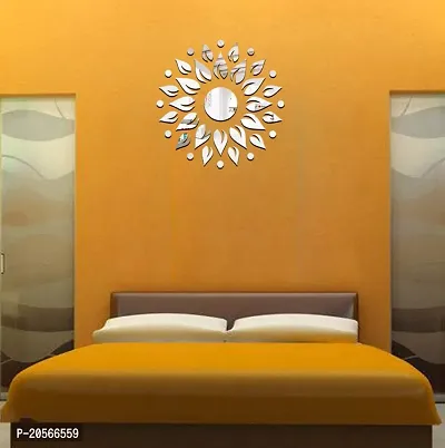 Ghar Kraft?Sunshine Silver Acrylic Wall Sticker|Wall Sticker Decor|3D Wall Stickers for Home Decoration|Wall Sticker 3D for Hall|-thumb3