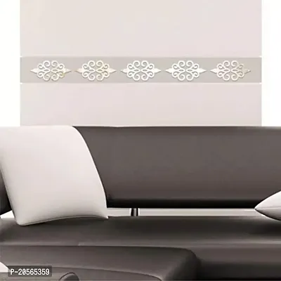 Ghar Kraft Acrylic Silver Crown 20 pieces Wall Sticker for Home Decor, Fantasy-thumb2