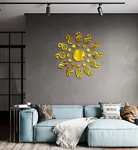 Ghar Kraft?Traditional Golden Acrylic Wall Sticker|Wall Sticker Decor|3D Wall Stickers for Home Decoration|Wall Sticker 3D for Hall|-thumb3