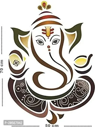 Ghar Kraft Set of 2 Wall Sticker Royal Ganesh and Sunset Swan Wall Sticker-thumb4