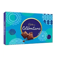 YaYa Cafe Rakhi Gifts Combo for Brother Cadbury Celebrations Assorted Chocolate Gift Pack with Worlds Cute Lil bro Printed Rakhi - 186.6g-thumb1