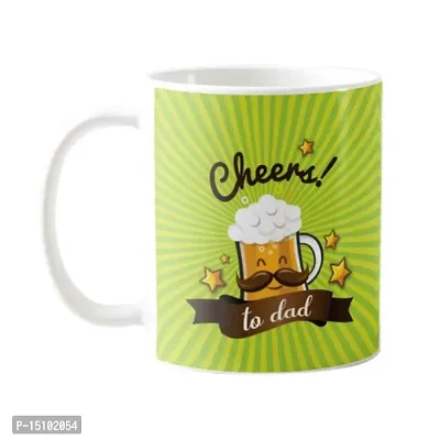 YaYa cafe? Birthday Chocolate Gifts Combo for Dad -Cheers to Dad Mug, Cushion Cover, 5 Dairy Milk Silk Chocolate, with Coaster-thumb2