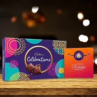 TheYaYaCafe Rakhi Gifts for Brother Cadbury Celebrations Assorted Chocolate Gift Pack, (186.6 g) with cute Lord Ganesha Printed Rakhi Combo-thumb2