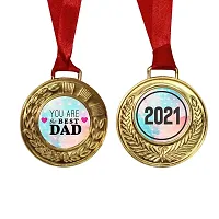 TheYaYaCafe Fathers's Day Gifts Coffee Mug with Coaster 5 Dairy milk Chocolate (7gm each), 1 Award Medal Combo for Dad - Best Dad in The World-thumb3