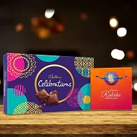 TheYaYaCafe Rakhi Gifts for Brother Cadbury Celebrations Assorted Chocolate Gift Pack, (186.6 g) with Bal Ganesha Printed Rakhi Combo-thumb2