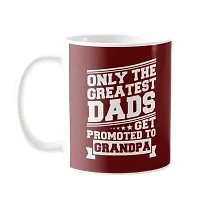 YaYa cafe? Birthday Chocolate Gifts Combo for Grandfather -Only The Greatest Dads Get Promoted to Grandpa Mug,1 Dairy Milk Silk 60 gm, with Coaster-thumb1