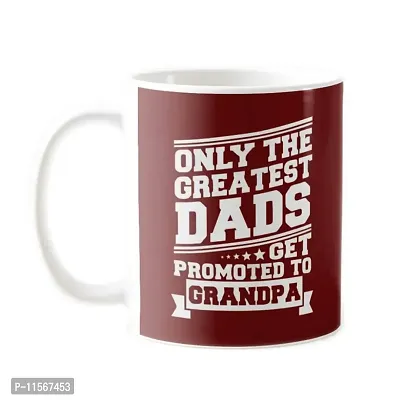 YaYa cafe? Birthday Chocolate Gifts Combo for Grandfather -Only The Greatest Dads Get Promoted to Grandpa Mug,1 Dairy Milk Silk 60 gm, with Coaster-thumb2