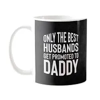 YaYa cafe? Father's Day Chocolate Gifts Combo for Dad -Only The Best Husbands Get Promoted to Daddy Mug , Dairy Milk Silk Chocolate, with Coaster-thumb1