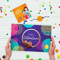 TheYaYaCafe Rakhi Gifts for Brother Cadbury Celebrations Assorted Chocolate Gift Pack, (186.6 g) with Ek Onkar Printed Rakhi Combo, Muticolor-thumb1