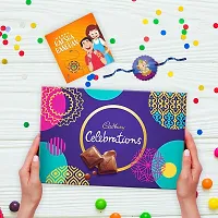 TheYaYaCafe Rakhi Gifts for Brother Cadbury Celebrations Assorted Chocolate Gift Pack, (186.6 g) with Bal Ganesha Printed Rakhi Combo-thumb1