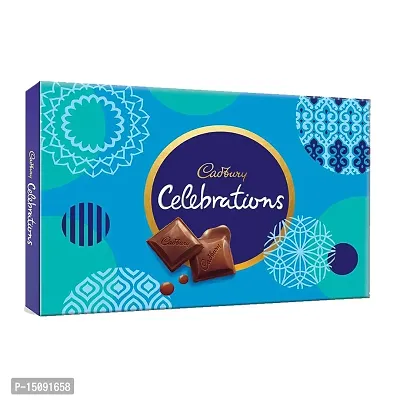 YaYa Cafe Birthday Gifts Combo for Brother Cadbury Celebrations Assorted Chocolate Gift Pack (186.6g) with One in Million Brother Printed Wirebound Notebook Rakhi-thumb2