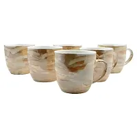 FnP CL Ceramic Tea and Coffee Cup (Multicolor, 120 ml) 6 Pieces-thumb1